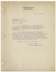 Scarce 1937 Letter Signed by Robert H. Goddard, the Father of Space Flight -- ''The subject of rocket power, from an engineering standpoint, is so new...'' -- With JSA COA